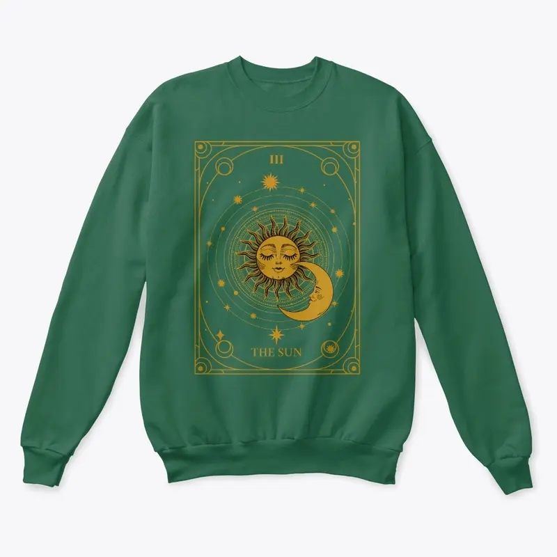 Vintage sun tarot card shirt